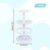 3-Tier Rotatable Round Acrylic Jewelry Display Tower with Tray EDIS-WH0015-13B-2