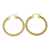 PVD Vacuum Plating 304 Stainless Steel Hoop Earrings for Women EJEW-G401-05C-G-1