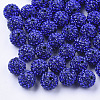 Handmade Polymer Clay Rhinestone Beads RB-S250-12mm-A4-1