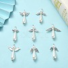 40Pcs 8 Styles Acrylic Imitation Pearl & Alloy Charms PALLOY-CJ0002-67-5