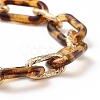 Acrylic & Aluminum Paperclip Chain Bracelets BJEW-JB05329-3