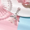 Wedding Season Angel Glass Pearl & Acrylic Pendant Decorations HJEW-JM01921-2