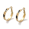 304 Stainless Steel Rhinestone Hoop Earrings for Women EJEW-L283-051G-01-1