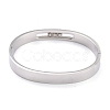 304 Stainless Steel Bangles BJEW-O184-02-3