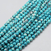 Synthetic Ocean White Jade Beads Strands G-L019-8mm-05-1