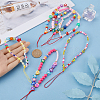 Gorgecraft 6Pcs 6 Styles Handmade Polymer Clay & Plastic Beaded Mobile Straps HJEW-GF0001-43-3