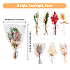 HOBBIESAY 8Pcs 8 Style Mini Dried Flower Bouquet AJEW-HY0001-33-2