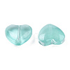 Transparent Spray Painted Glass Beads GLAA-N035-030-C02-3