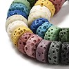 Natural Lava Rock Dyed Beads Strands G-L586-A01-05-4
