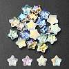 20Pcs 4 Colors Transparent Spray Painted & Frosted Glass Beads GLAA-YW0001-88-1