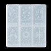 The Sun/Star/World Tarot Card DIY Pendant Silicone Molds Set DIY-A046-04-4