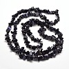 Synthetic  Blue Goldstone Chip Bead Strands G-M205-41-2