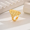 Elegant Hollow Out Lucky Brass Oval Adjustable Rings for Women RN5052-3-1