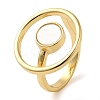 Shell Finger Ring for Women RJEW-Z060-01G-02-1