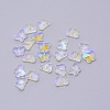 Transparent Electroplate Glass Beads GLAA-P037-02B-AB04-1