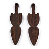 Natural Wenge Wood Pendants WOOD-T023-38-2