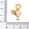 Rack Plating Brass Micro Pave Cubic Zirconia European Dangle Charms KK-P287-33B-G-3