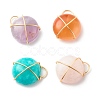 Natural & Synthetic Gemstone Pendants PALLOY-JF01275-1