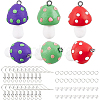 CHGCRAFT DIY Mushroom Dangle Earring Making Kits DIY-CA0003-91-1