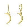 Brass Dangle Hoop Earrings EJEW-BB31957-6