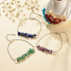 7Pcs 7 Style Natural & Synthetic Mixed Gemstone Chip Beaded Bracelets Set BJEW-JB08082-2