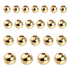 500Pcs 4 Styles Brass Round Spacer Beads KK-CJ0001-79-1