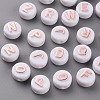 Opaque White Acrylic Beads MACR-N008-45D-1