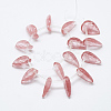 Carved Cherry Quartz Glass Beads Strands G-T122-06G-2