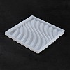 DIY Flat Round/Square Corrugated Cup Mat Silicone Molds SIMO-H009-02B-01-5