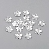 Scrapbooking Flower Acrylic Pearl Cabochons Flat Back Embellishments for Jewelry X-MACR-F028-22-1