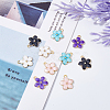 DICOSMETIC 150Pcs 5 Colors Alloy Enamel Pendants ENAM-DC0001-32-4