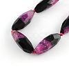 Dyed Natural Agate Bead Strands G-Q941-039B-1