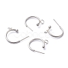 Non-Tarnish 304 Stainless Steel Half Hoop Earrings STAS-Z028-B01-P-2