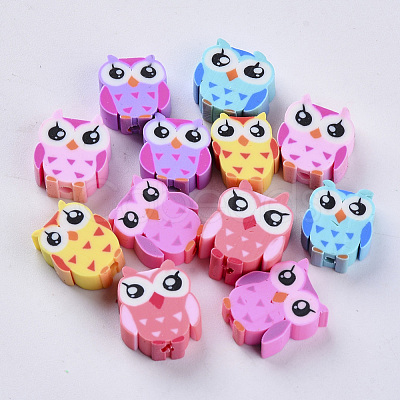 Handmade Polymer Clay Beads X-CLAY-S093-22-1