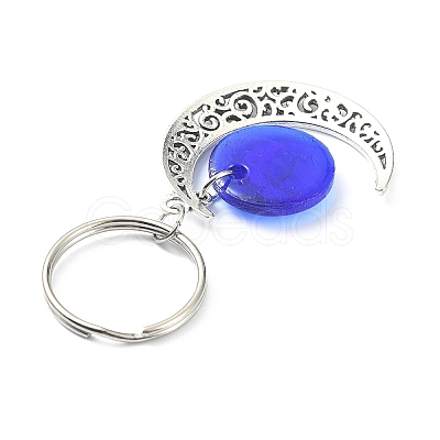 Alloy Moon Pendant Keychain KEYC-JKC00490-1