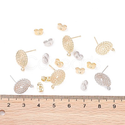 ARRICRAFT Brass Stud Earring Findings DIY-AR0001-22-1