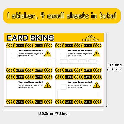 PVC Plastic Waterproof Card Stickers DIY-WH0432-111-1