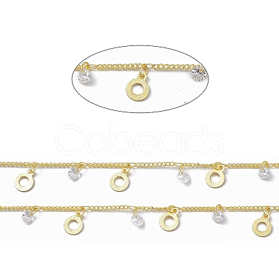 Handmade Brass Curb Chains CHC-F015-17G-1