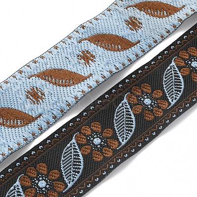 Ethnic Style Embroidery Polyester Ribbons OCOR-WH0077-30A-1