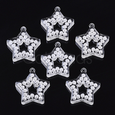 Transparent Acrylic Pendants TACR-R146-008-1