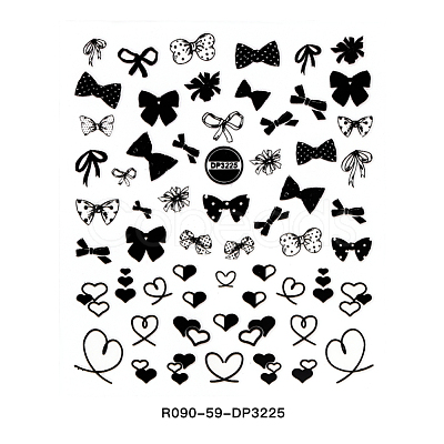 3D Black Transfer Stickers Decals MRMJ-R090-59-DP3225-1