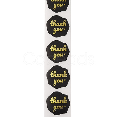 Thank You Stickers Round Labels for Envelope Greeting Cards DIY-R084-06B-1