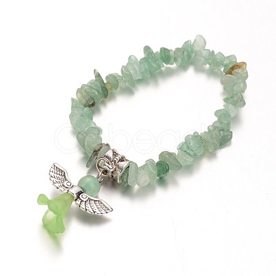 Natural Mixed Stone Kids Bracelets for Children's Day X-BJEW-JB02062-1