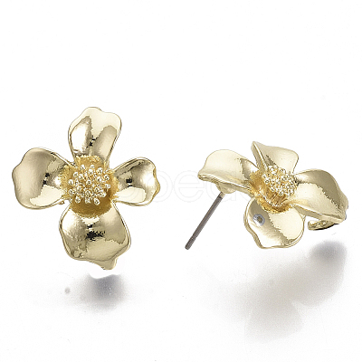 Alloy Stud Earring Findings PALLOY-N150-55-1