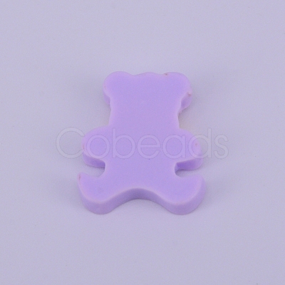 Opaque Frosted Resin Cabochon RESI-WH0009-09-1