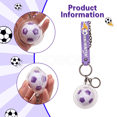 Soccer Keychain Cool Soccer Ball Keychain with Inspirational Quotes Mini Soccer Balls Team Sports Football Keychains for Boys Soccer Party Favors Toys Decorations JX297C-1