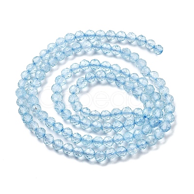 Natural Blue Topaz Beads Strands G-H079-A02-03-1