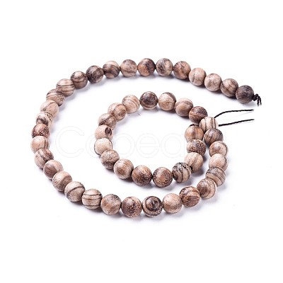 Natural Eaglewood Beads Strands WOOD-F008-06-B-1