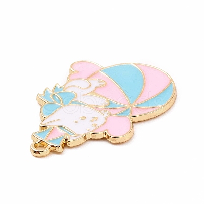 Alloy Enamel Pendants ENAM-M055-04G-01-1