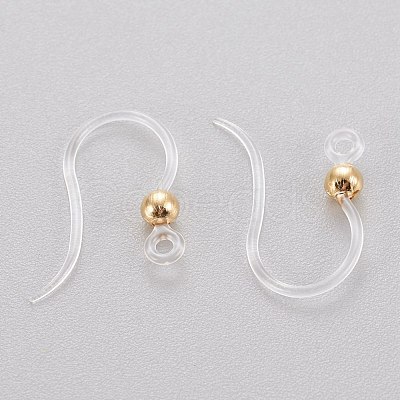 Eco-Friendly Plastic Earring Hooks X-STAS-K203-03G-1